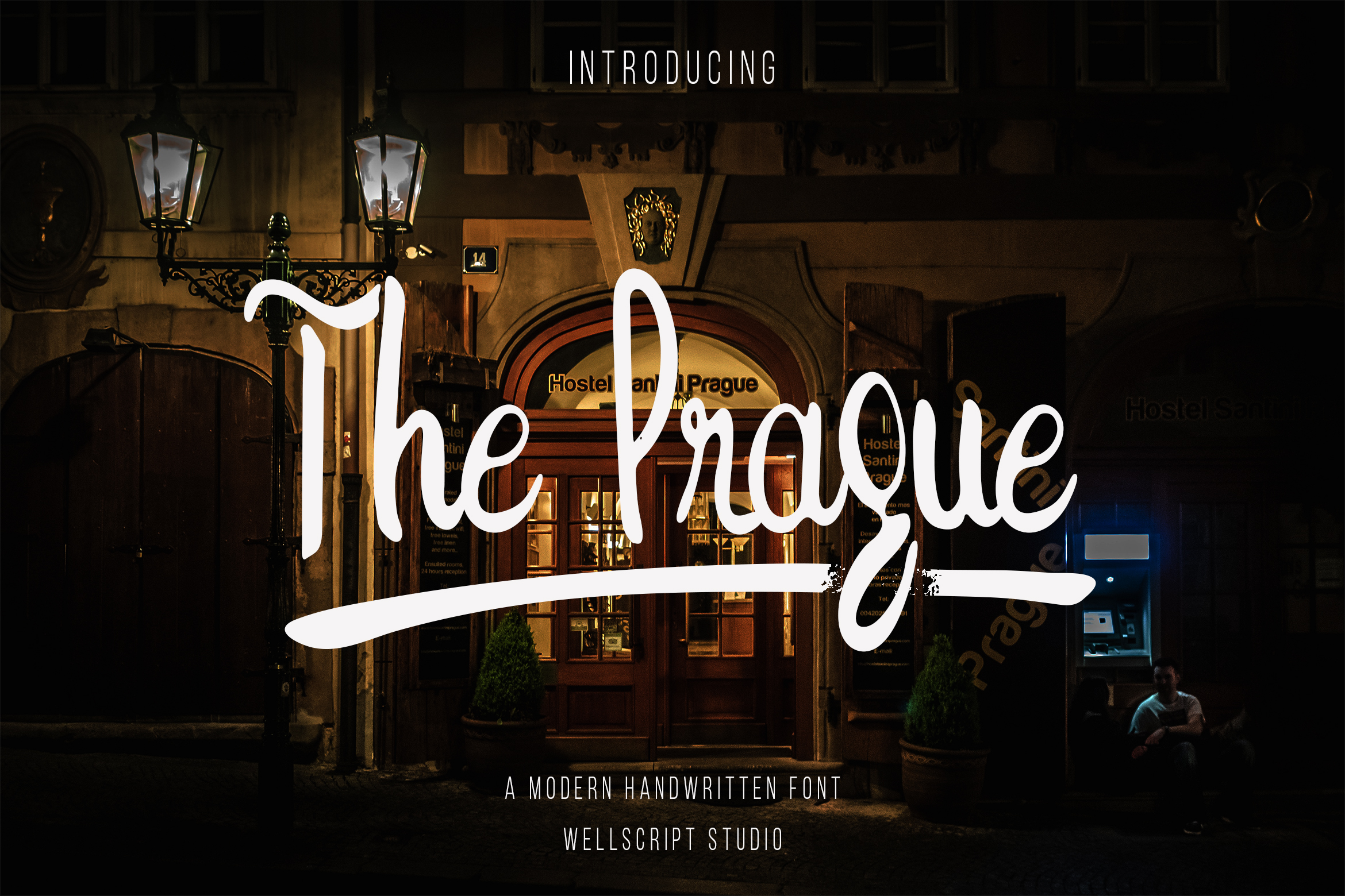 The Prague A Modern Script Font, Fonts GraphicRiver